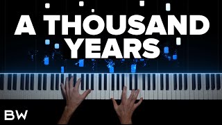 A Thousand Years - Christina Perri | Piano Cover by Brennan Wieland