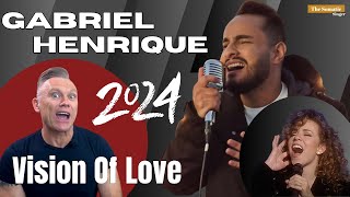 Gabriel Henrique SINGS Vision Of Love 2024 version!! TheSomaticSinger REACTS!!!