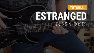 Como tocar Estranged de Guns n Roses en guitarra CLASE TUTORIAL COMPLETA