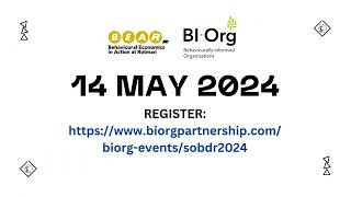 Get Ready for #SOBDR2024 Conference at the University of Toronto - 14 May 2024