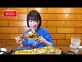 big eating the result of trying the challenge menu of 5kg of cheesy okonomiyaki mayoi ebihara