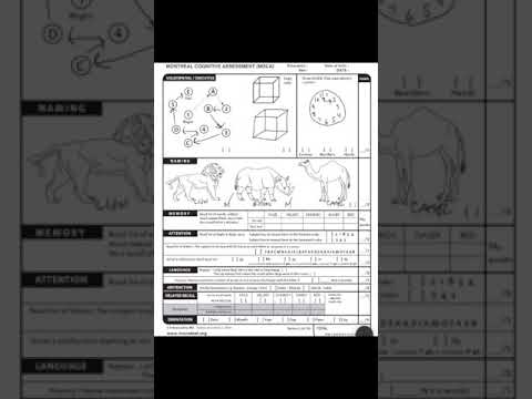 What does a MoCA score of 18 mean?