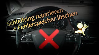 Schleifring reparieren + Fehlercode löschen | Seat Alhambra | Airbag Lampe an, Lenkrad ohne Funktion