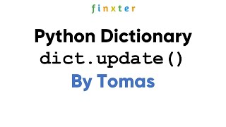 Python Dictionary update() Method