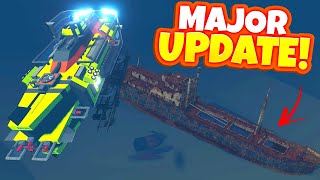 NEW UPDATE! Sunken Ships & Kraken Cave in Underwater Biome Update in Stormworks!