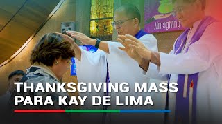 Thanksgiving Mass para kay De Lima | ABS CBN News