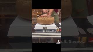 Watch me cut a wheel of Pleasant Ridge Reserve Cheese