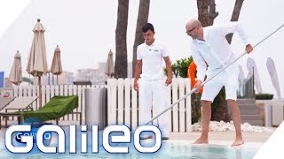 Selbstversuch als Poolboy | Galileo | ProSieben