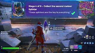 How to EASILY Collect the second meteor Splinter in Fortnite locations Quest!