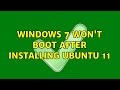 Ubuntu: Windows 7 won't boot after installing Ubuntu 11 (3 Solutions!!)