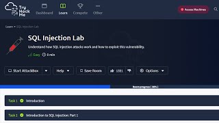 Introduction to SQl Injection: Part2 || SQL Injection Lab Tryhackme