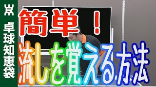 基本の流しを覚える簡単なトレーニング【卓球知恵袋】