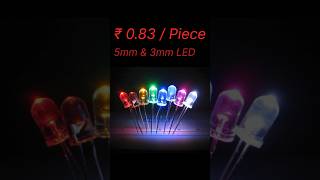 3mm, 5mm LEDs at Very Low Prices | Electronic Components #shorts