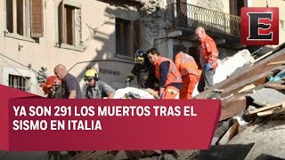 Bomberos continúan buscando sobrevivientes tras sismo en Italia