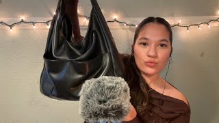 ASMR | what’s in my bag 🖤👜