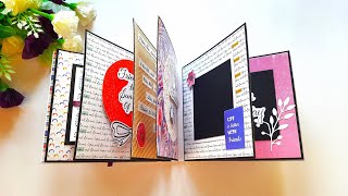 How to Make Beautiful Scrapbook for Friend | Handmade Scrapbook for Birthday | Tutorial