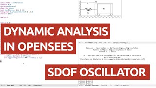 OpenSees Basics - Simple dynamic analysis