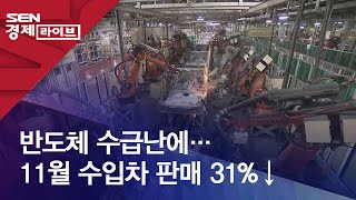 반도체 수급난에…11월 수입차 판매 31%↓