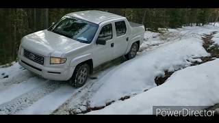 Snow Off Road Drive,*Honda Ridgeline*, Elk Pre-Season Scouting, near Calgary AB, Zone 314, 316 AB.