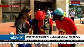 Update on the SAFTU march in PE - Jayed-Leigh Paulse