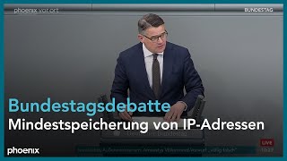 Bundestagsdebatte zur Mindestspeicherung von IP-Adressen am 05.12.24