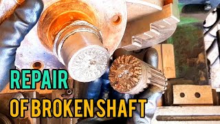 The best technique for repairing a broken shaft