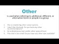 other vs another how to use them correctly