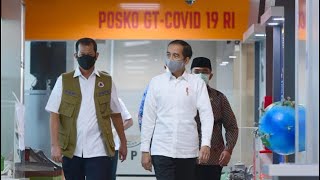 Presiden Jokowi Kunjungi Kantor Gugus Tugas Covid-19, Jakarta, 10 Juni 2020