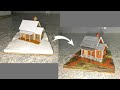 DIY Miniature Cardboard House Making ! DIY ! Art and Craft ! Do It Yourself ! Small Cardboard House