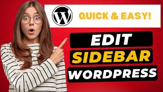 How To Edit Sidebar In WordPress 2026 🔥 - (FAST & Easy!)