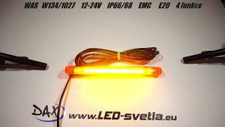 Výstražné LED oranžové světlo WAS W134/1027