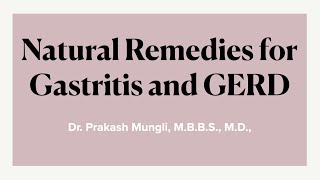 Natural Remedies for Acidity, Gastritis and GERD