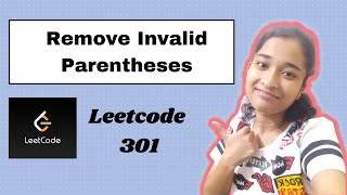 Remove Invalid Parentheses | Leetcode 301 | C++