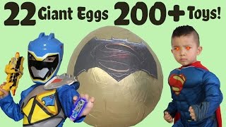 22 Giant Surprise Eggs 200+ Surprise CKN Toys