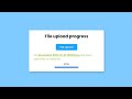 How to create File Upload with Progress bar using | HTML CSS & JavaScript