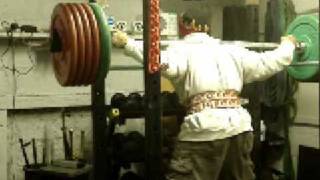 Powerlifting, ME 975 lb. high rack lift w/625 lb. rack  deadlift