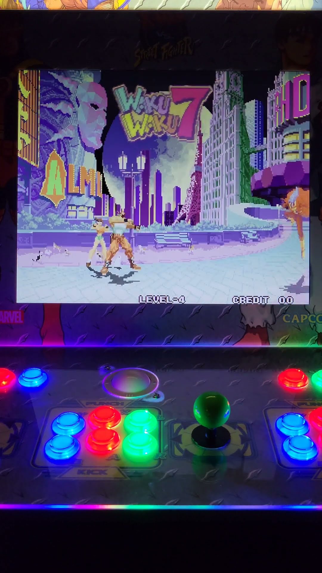 Waku Waku 7 Slash v. Dandy-J #retrogaming #arcademodup