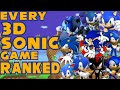 Ranking ALL 3D Sonic Games From WORST To BEST (Top 14 3D Sonic Games)