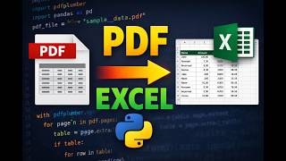 Convert PDF to Excel in 10 Seconds Using Python