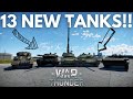 All New Tanks for The Next Update of War Thunder!