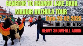 Gangtok to NathulaTour | Heavy snowfall at Nathula | North Sikkim update  | sikkim recent Vlogs