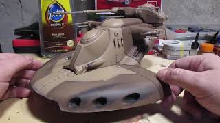 Plastic Models - 1/32 AMT/ERTL Star Wars Trade Federation Tank - Completed Build Review