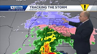 Winter storm threat: Alabama's forecast brings in heavy snow and an icy mix by Friday