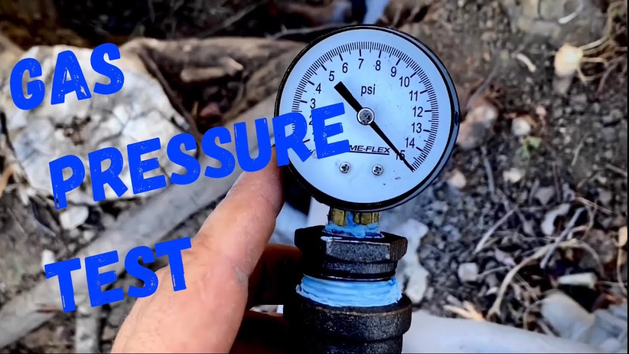 Natural Gas Line Pressure Test Gauge