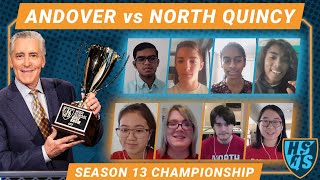 Andover vs. North Quincy | State Championship | High School Quiz Show (1316)