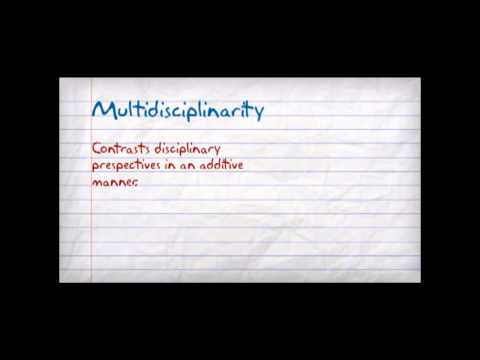 What is disciplinary approach?