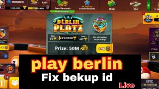 SH HERO - Live 13.5m 😱 Bekup id play Berlin 8 ball pool