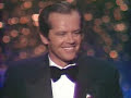 Jack Nicholson Wins Best Actor 1976 Oscars