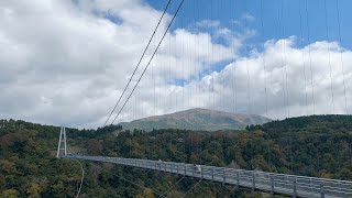 【旅のblog】秋のくじゅう連山と阿蘇を眺めながらドライブ。大分県「九重夢大吊橋」からの絶景。