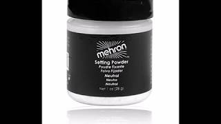 Mehron Makeup Ultra Fine Setting Powder NEUTRAL – 1oz Shaker Jar